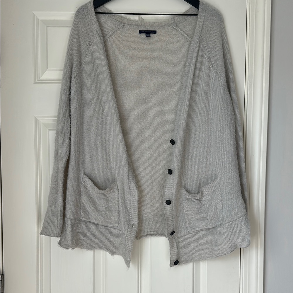 American Eagle Outfitters Nylon Oversized Soft Cardigan - Picture 3 of 3